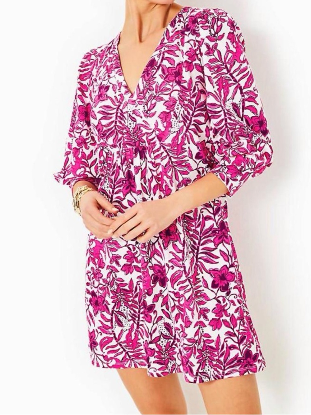 Lilly Pulitzer Size Small CASS DRESS ELDERFLOWER BLOSSOM LIL ESCAPE PLAN